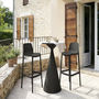 Voir la diapositive 2 : Habitat et Jardin Lot de 2 chaises hautes de jardin empilable  Vaena  - Noir