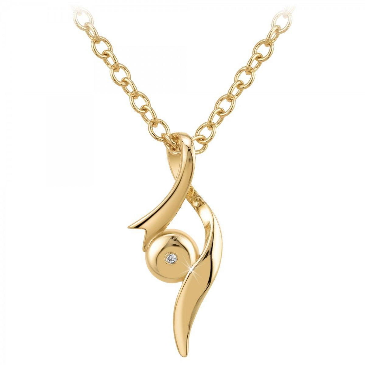 SC BOHEME Collier SC Bohème orné d'un véritable diamant blanc