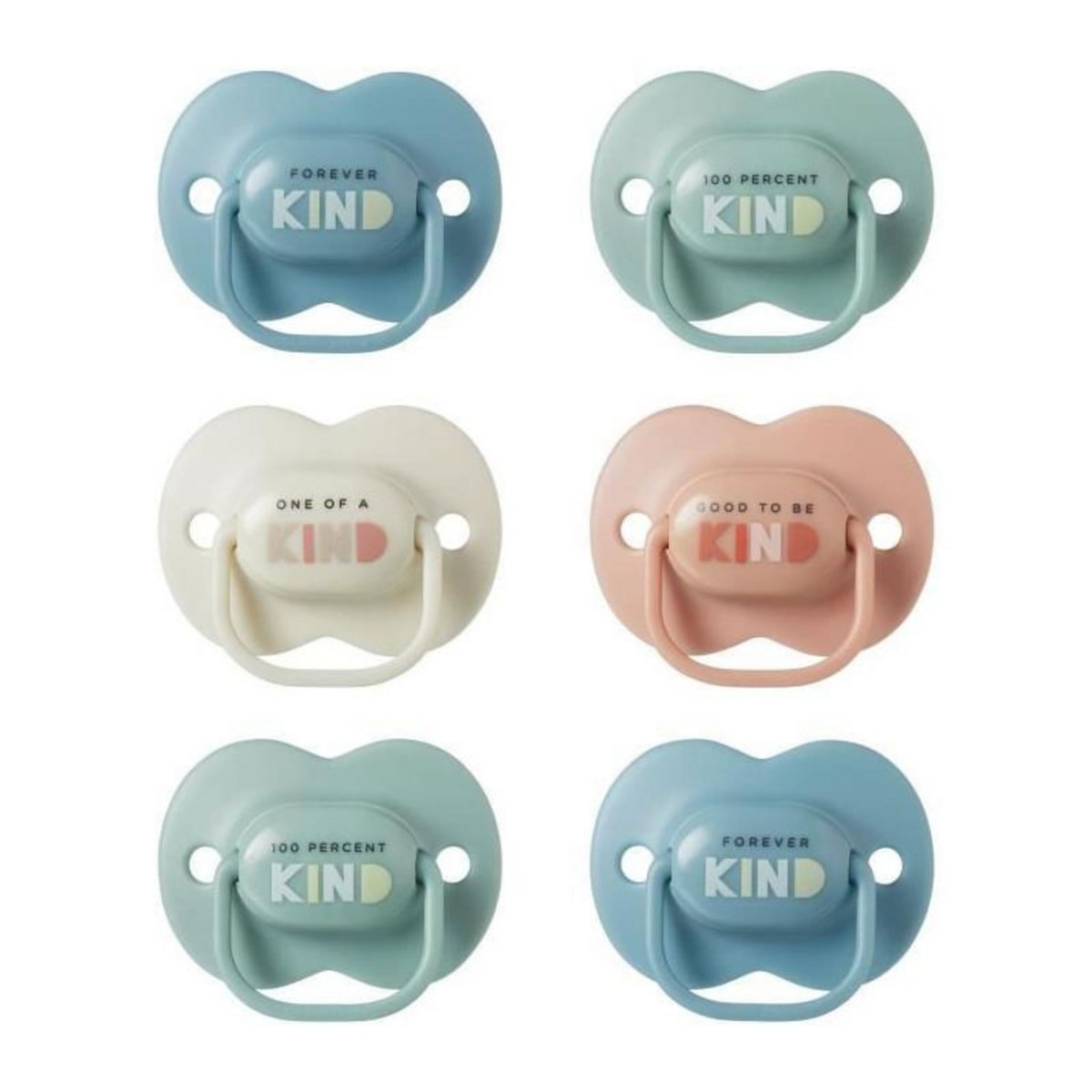 TOMMEE TIPPEE Sucettes - TOMMEE TIPPEE - 6-18 Mois - Lot de 6 - Forme Orthodontique Symétrique, Silicone sans BPA