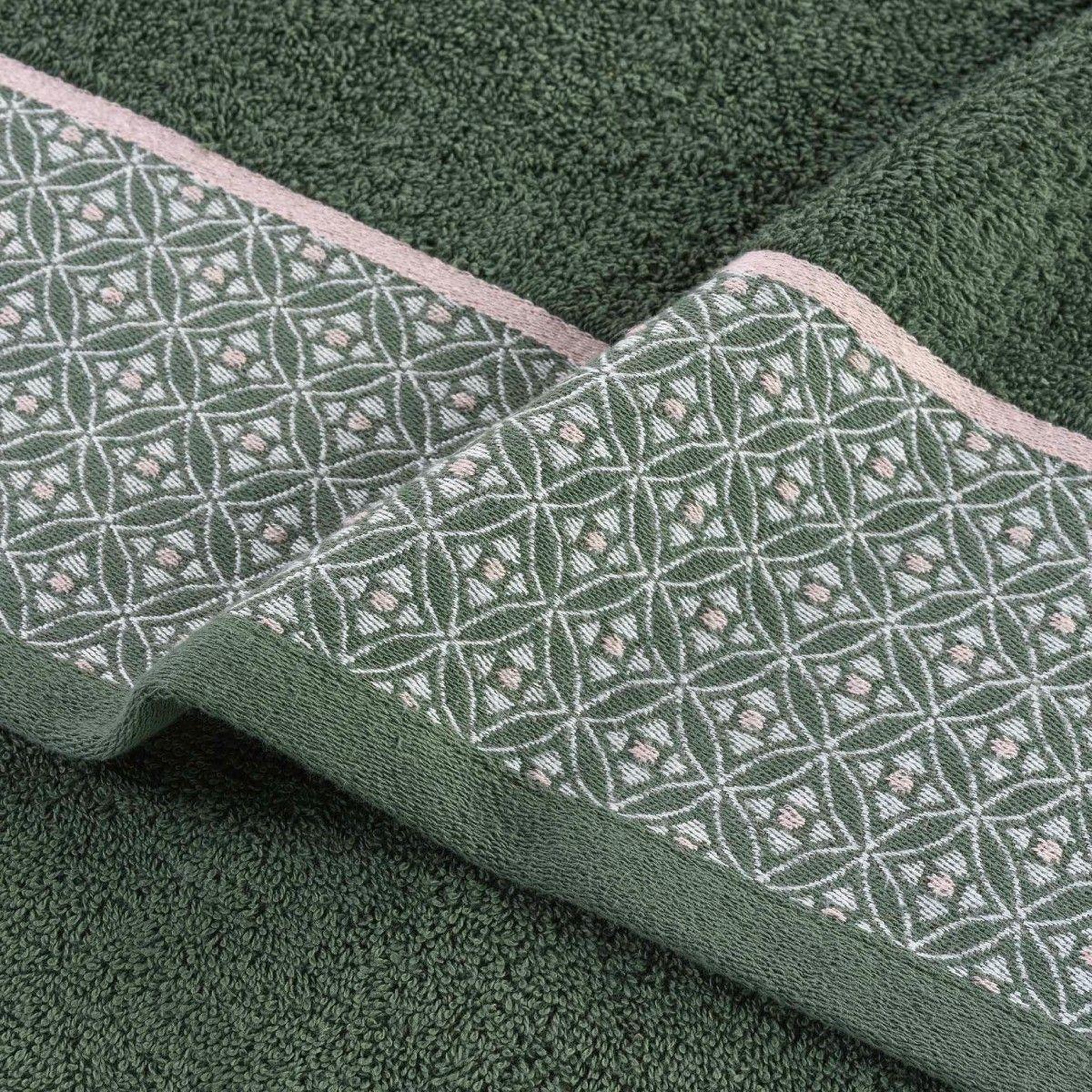 Voir la diapositive 4 : Douceur d'Intérieur Drap de bain jacquard  belina  90x150cm kaki