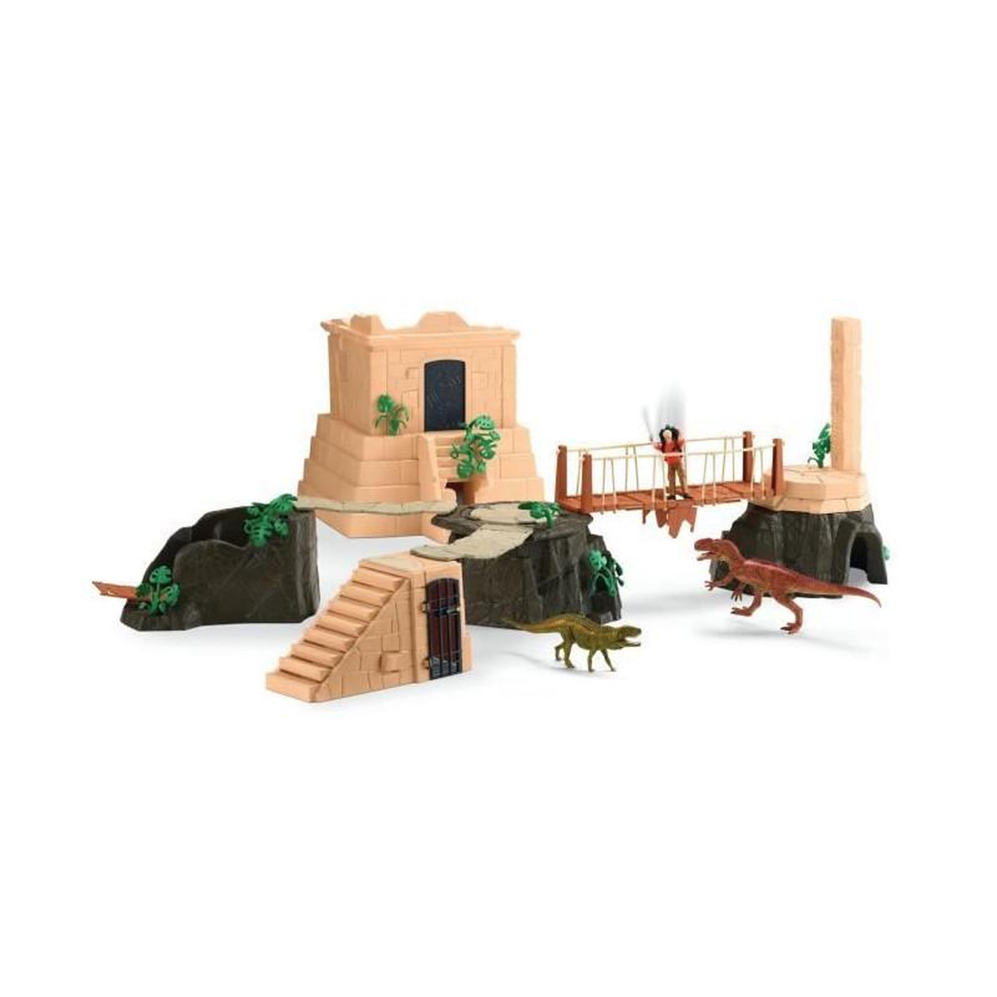 Voir la diapositive 2 : Schleich Grande Conquete du temple perdu, Playset figurines, SCHLEICH 42656 Dinosaurs, Des 4 ans