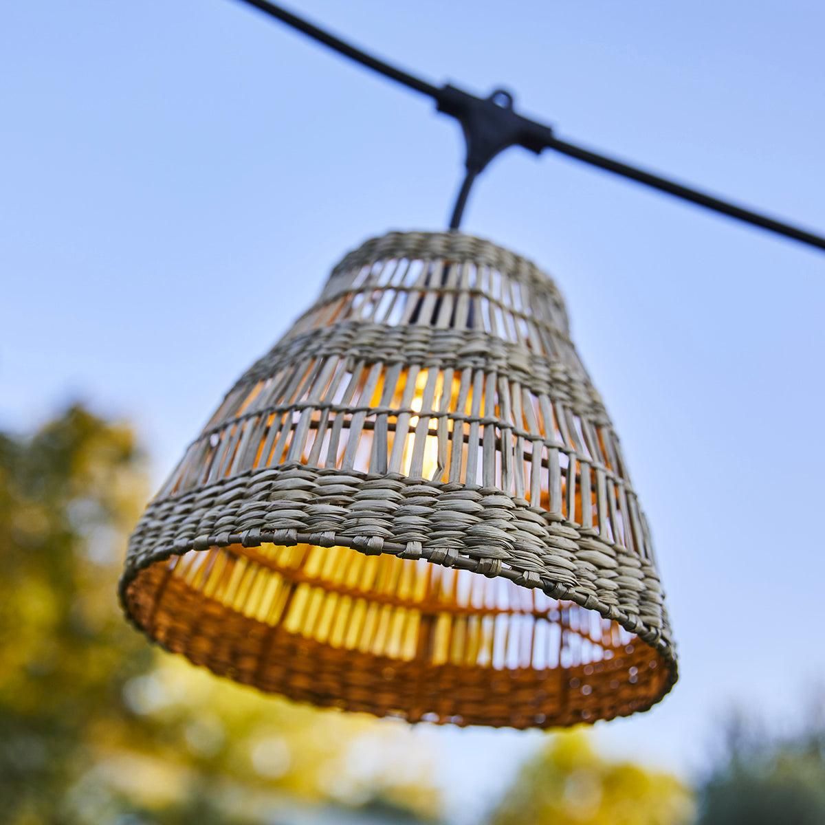 Lumisky Guirlande lumineuse raccordable TESSA Beige Herbe marine 6m