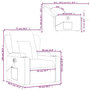 Voir la diapositive 6 : VIDAXL Fauteuil de massage inclinable electrique cappuccino similicuir