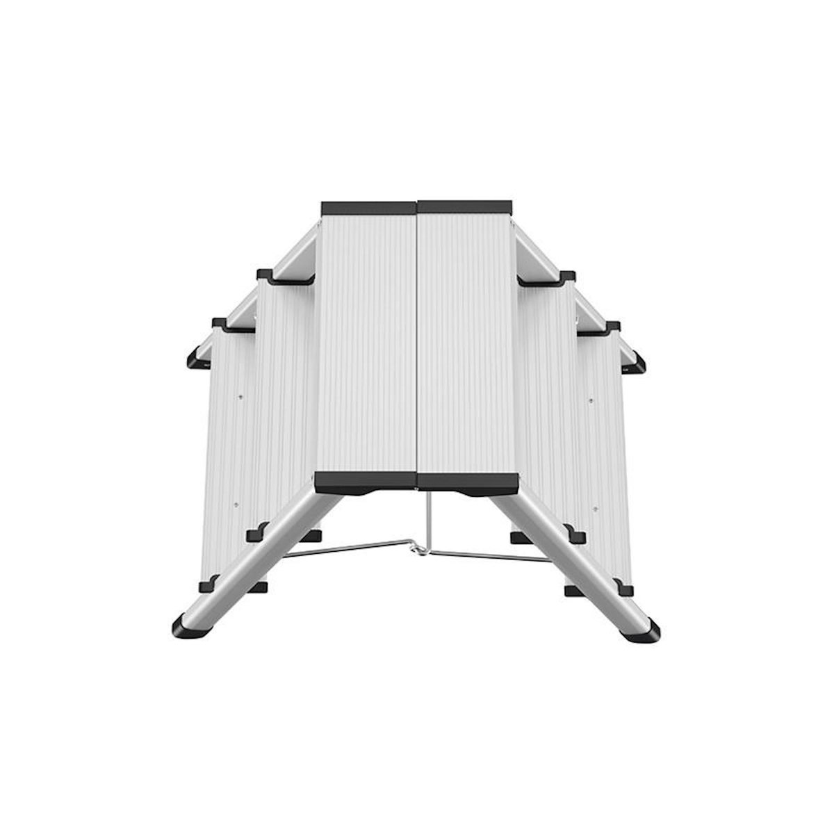 HAILO Marche pied double accès 2x3 marches pliant en aluminium Hailo D60