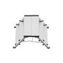 Voir la diapositive 5 : HAILO Marche pied double accès 2x3 marches pliant en aluminium Hailo D60