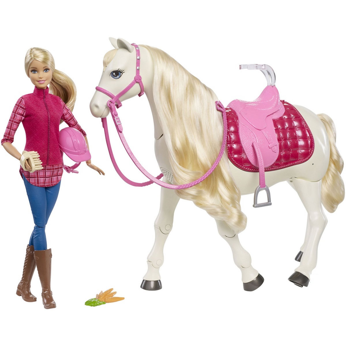 BARBIE Poupée Barbie et son cheval de Rêve 
