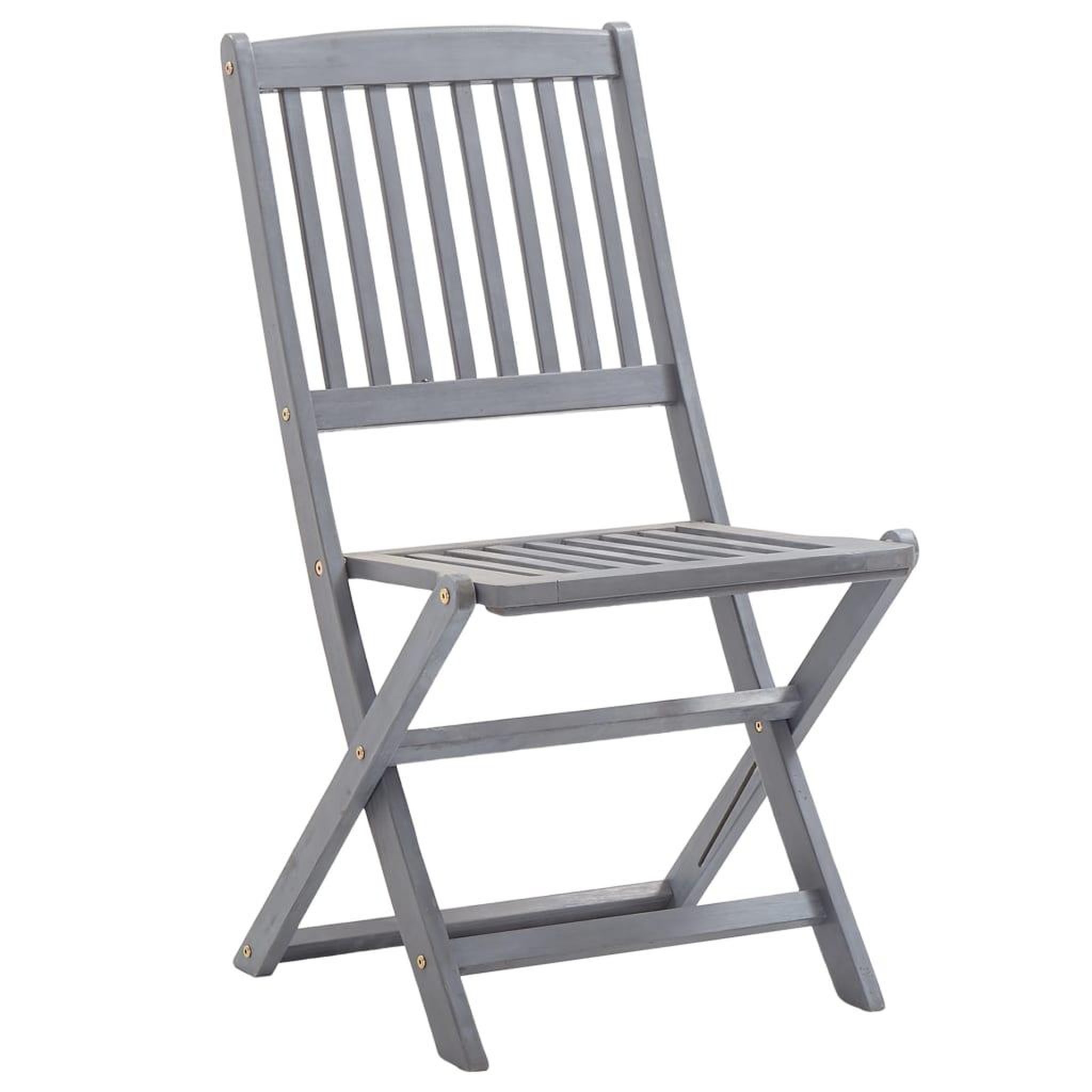 Voir la diapositive 3 : VIDAXL Chaises pliables d'exterieur lot de 8 et coussins Bois d'acacia