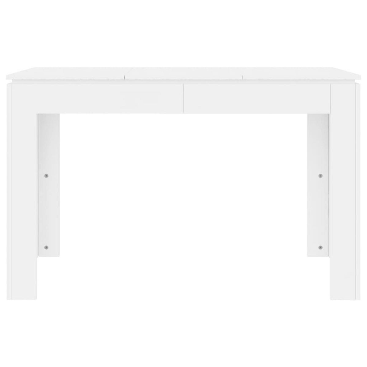 VIDAXL Table de salle a manger Blanc 120x60x76 cm Bois d'ingenierie