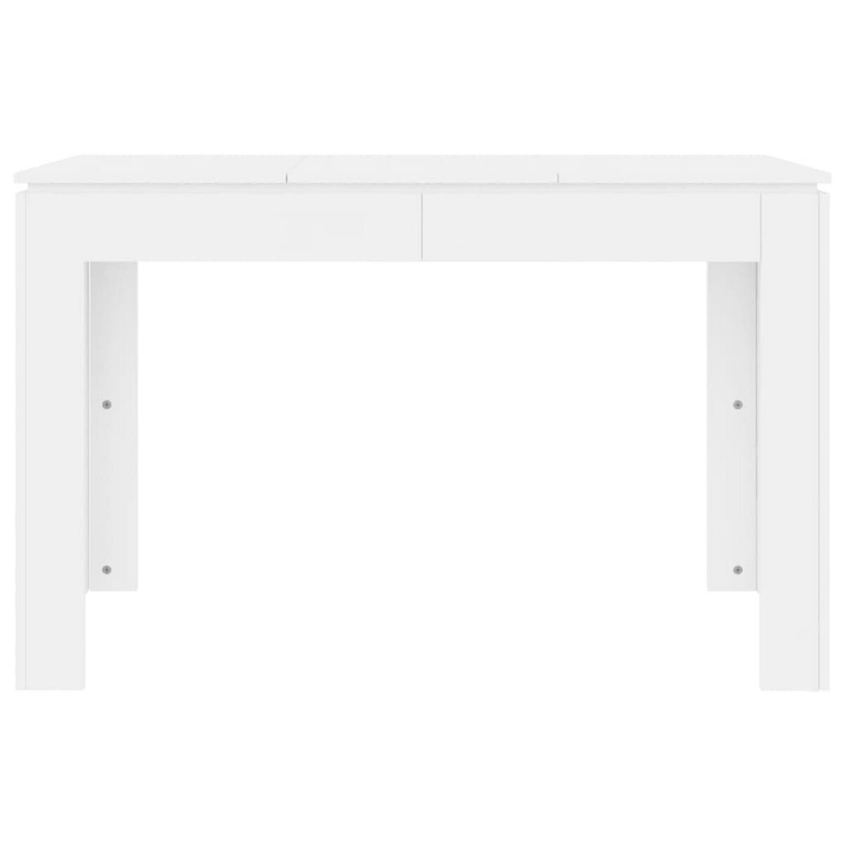 VIDAXL Table de salle a manger Blanc 120x60x76 cm Bois d'ingenierie