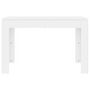 Voir la diapositive 4 : VIDAXL Table de salle a manger Blanc 120x60x76 cm Bois d'ingenierie