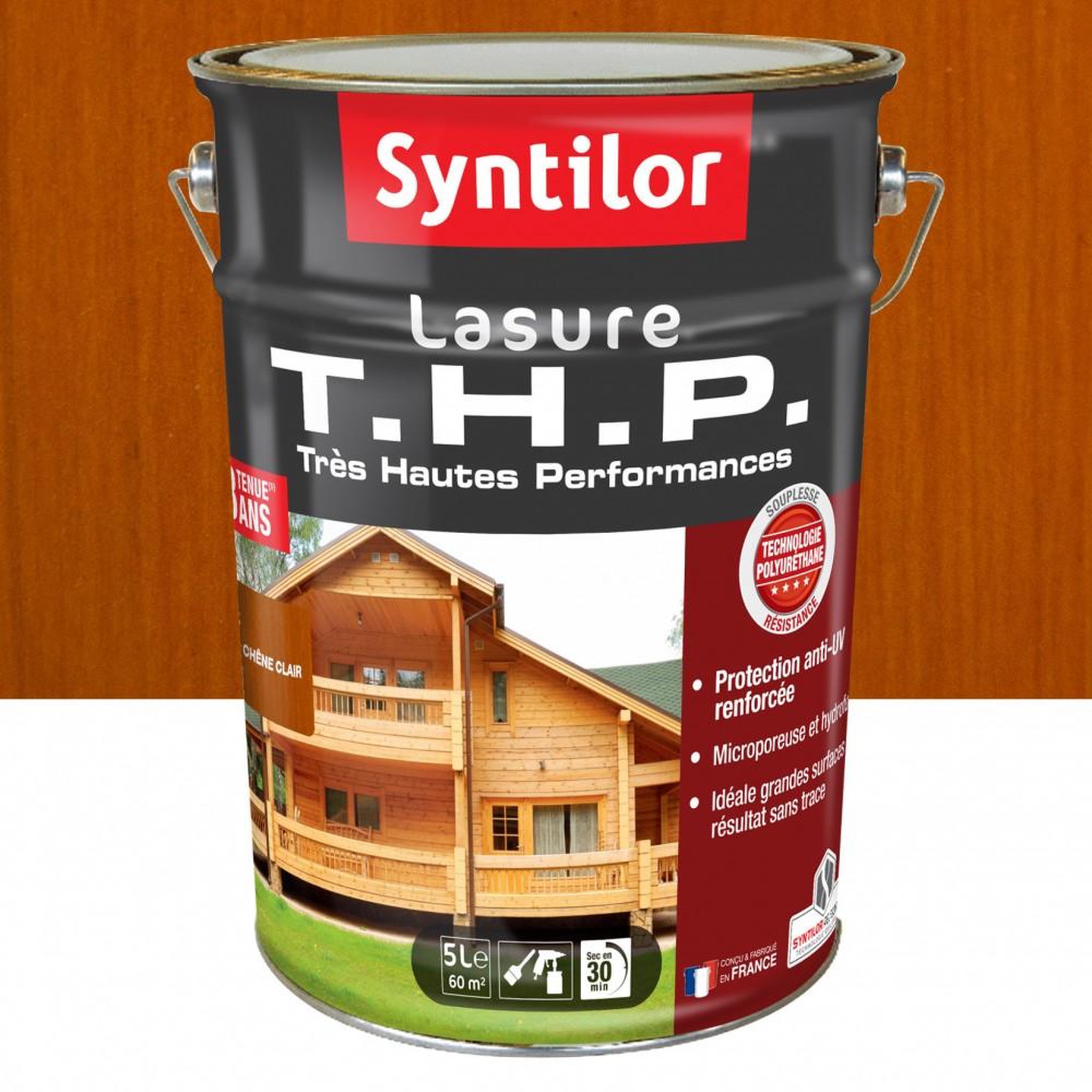 CENTRALE BRICO Lasure SYNTILOR Thp 8 ans chêne clair satiné 5 l
