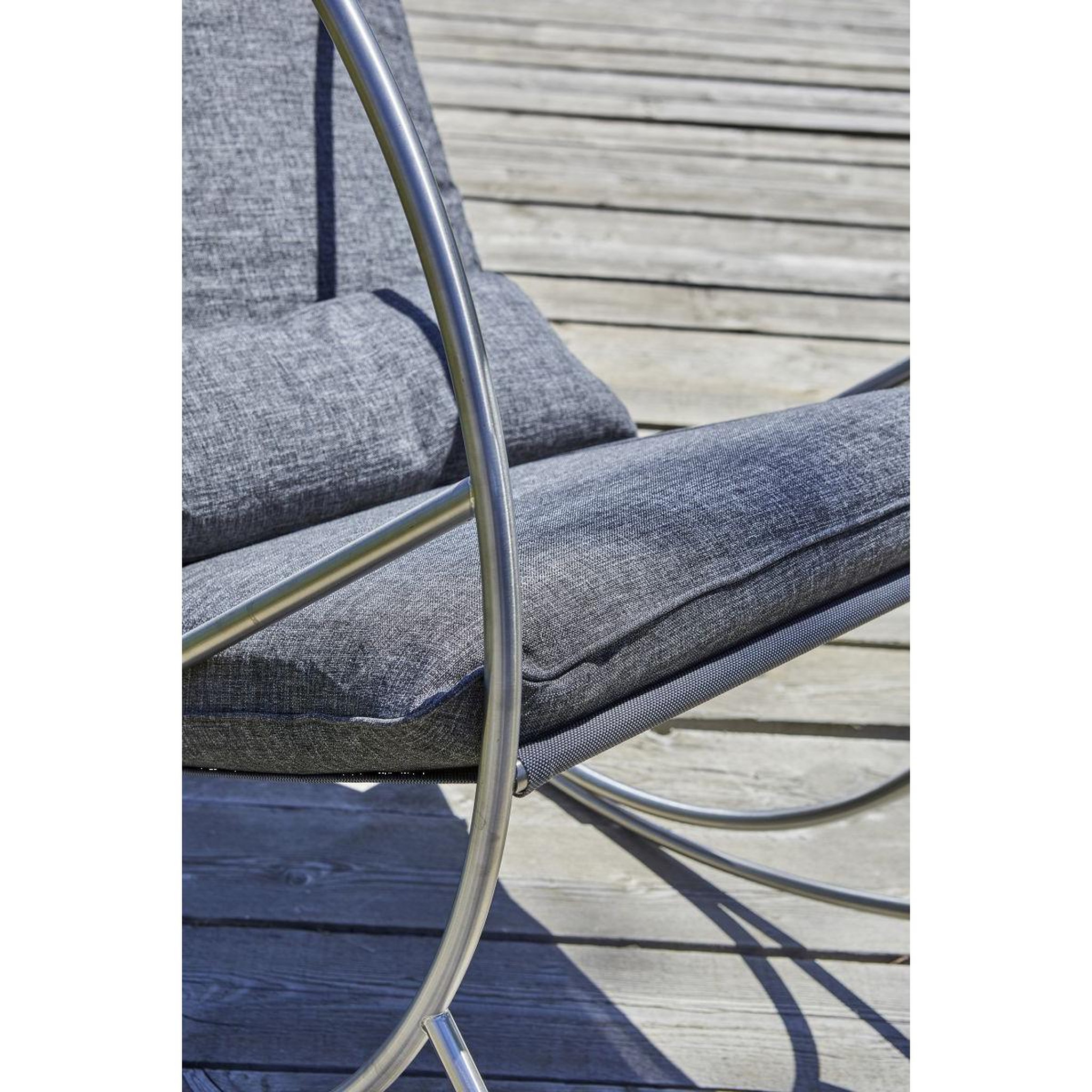Voir la diapositive 2 : DCB GARDEN Fauteuil Rocking Chair de Jardin  Caprera  120cm Gris