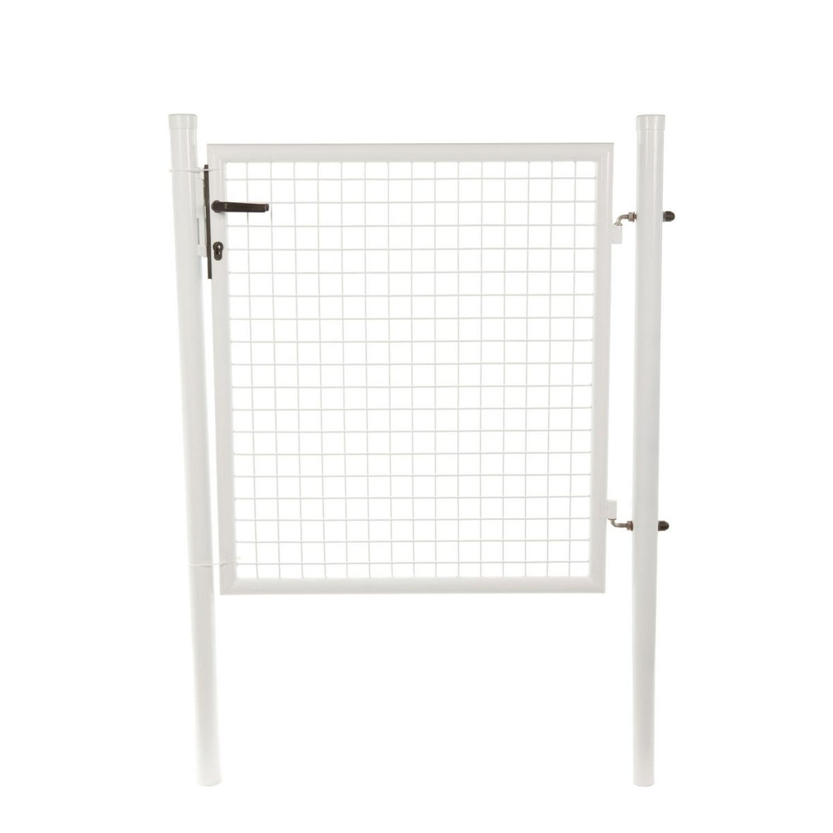 CENTRALE BRICO Portillon grillagé BLANC - H. 1,00 x L. 1,00 m + serrure