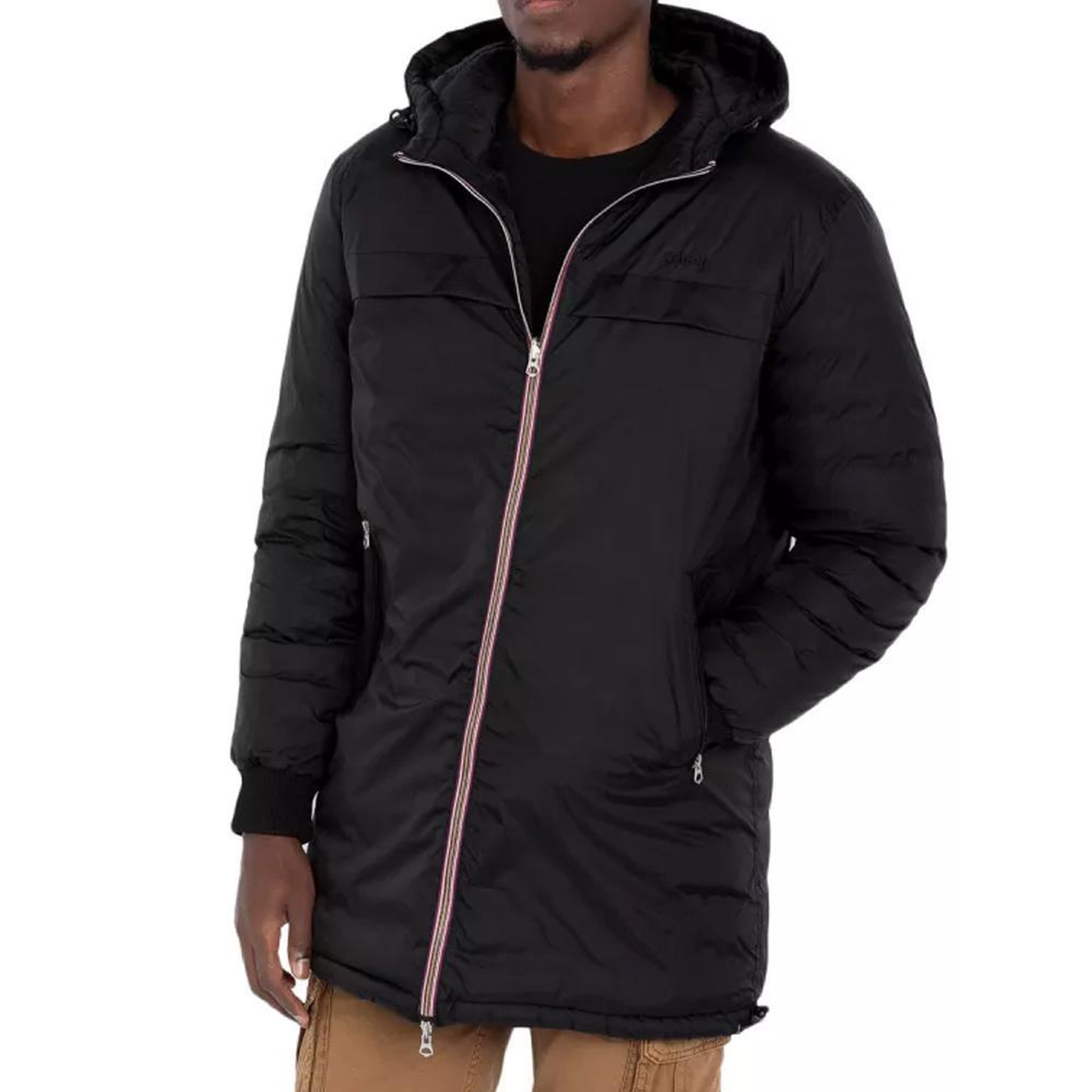 Voir la diapositive 1 : Schott Blouson Réversible Noir Homme Schott River