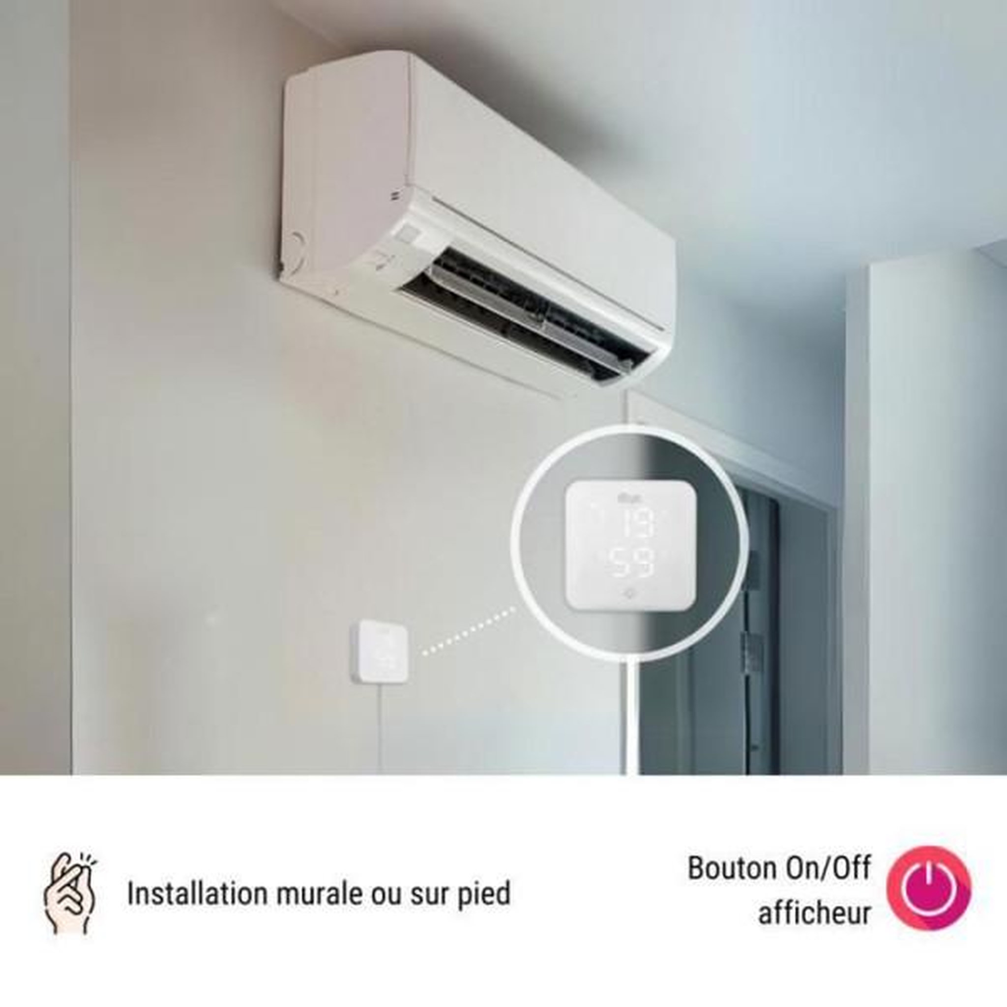 Voir la diapositive 6 : KONYKS Thermostat wi-fi pour pompes a chaleur et climatiseurs