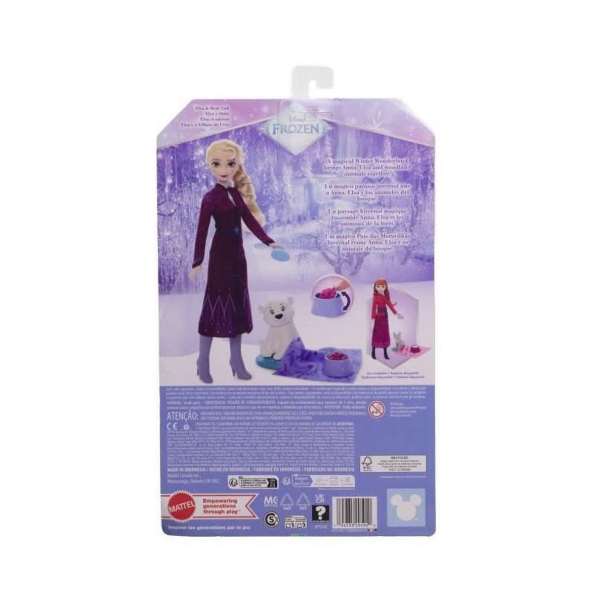 DISNEY FROZEN Disney La Reine des Neiges - Coffret Elsa et l'Ourson - 4 accessoires - Disney Frozen - JFG16