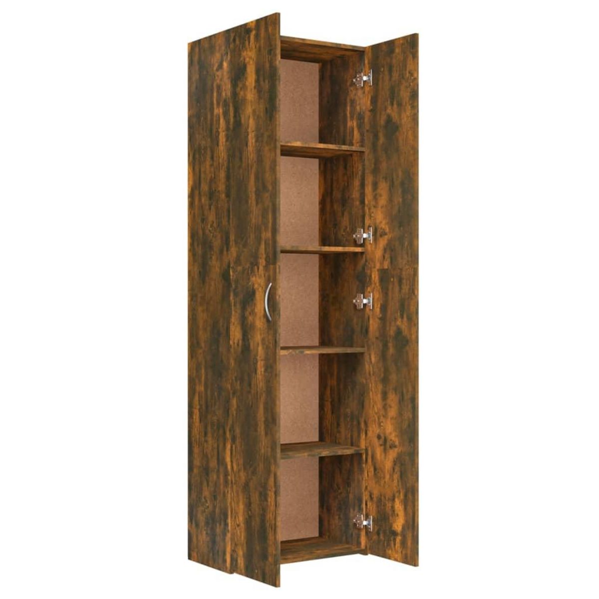 VIDAXL Armoire de bureau Chene fume 60x32x190 cm Bois d'ingenierie