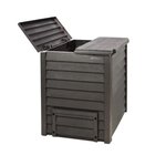 Garantia Composteur d'extérieur gris en Polypropylène 600L