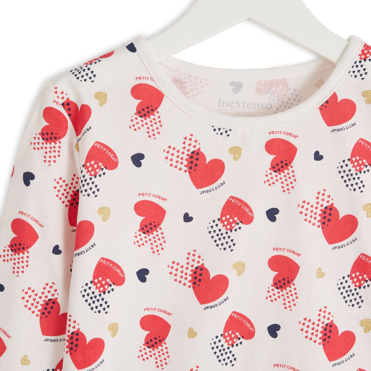 INEXTENSO Pyjama coeurs fille