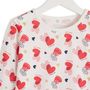 Voir la diapositive 2 : INEXTENSO Pyjama coeurs fille