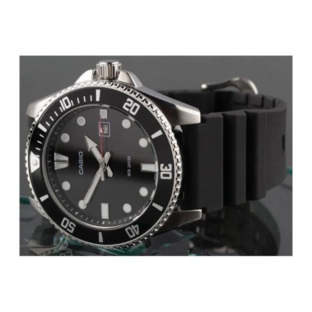 CASIO Montre - CASIO - Collection Homme - Noir - Acier - Étanchéité 20 bars