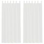 Voir la diapositive 2 : VIDAXL Rideaux en voile avec passe-tringles 2 pcs blanc