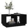Voir la diapositive 4 : VIDAXL Table basse Noir 80x50x40 cm Bois massif de pin