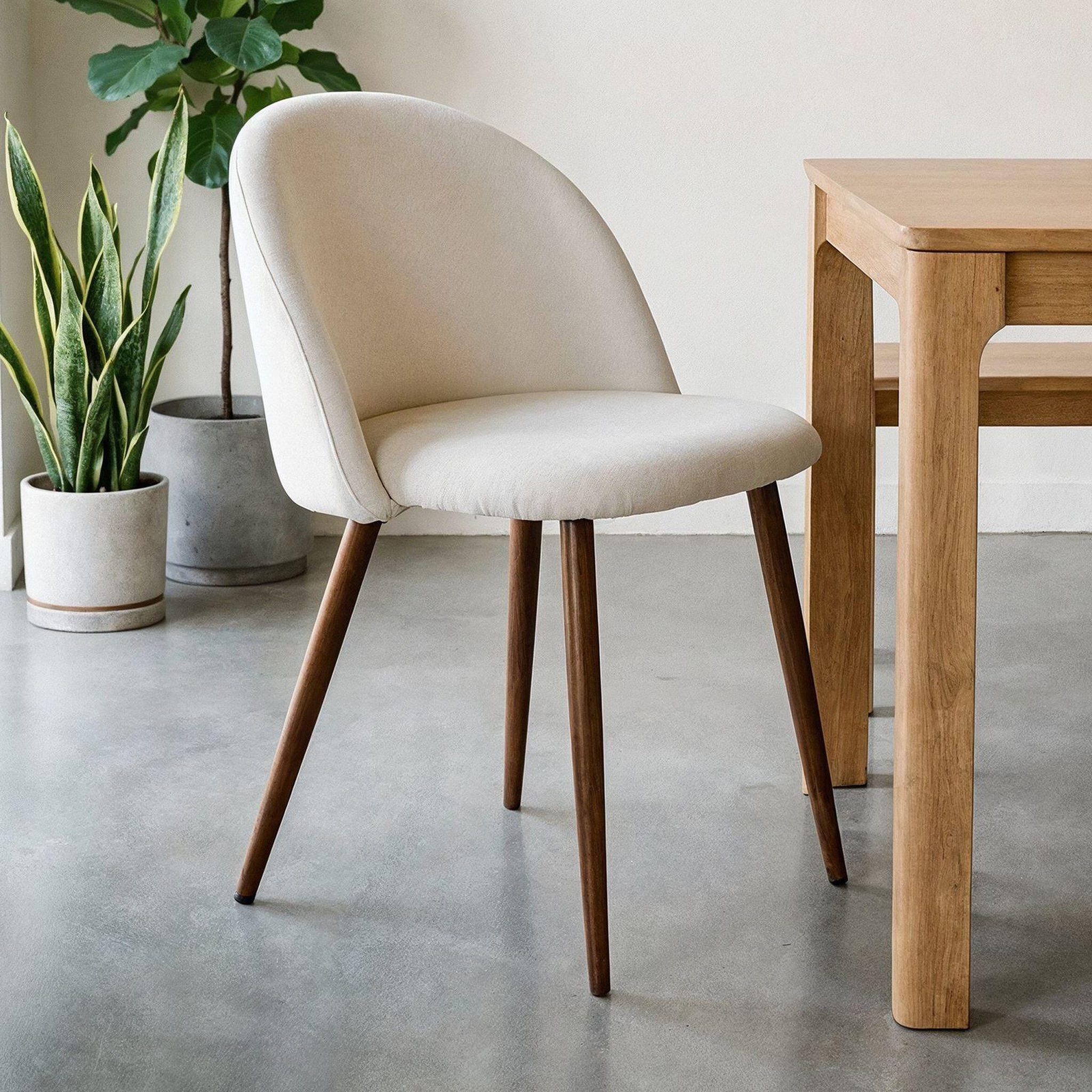 Voir la diapositive 2 : IDIMEX Lot de 2 chaises navia de salle à manger en velours