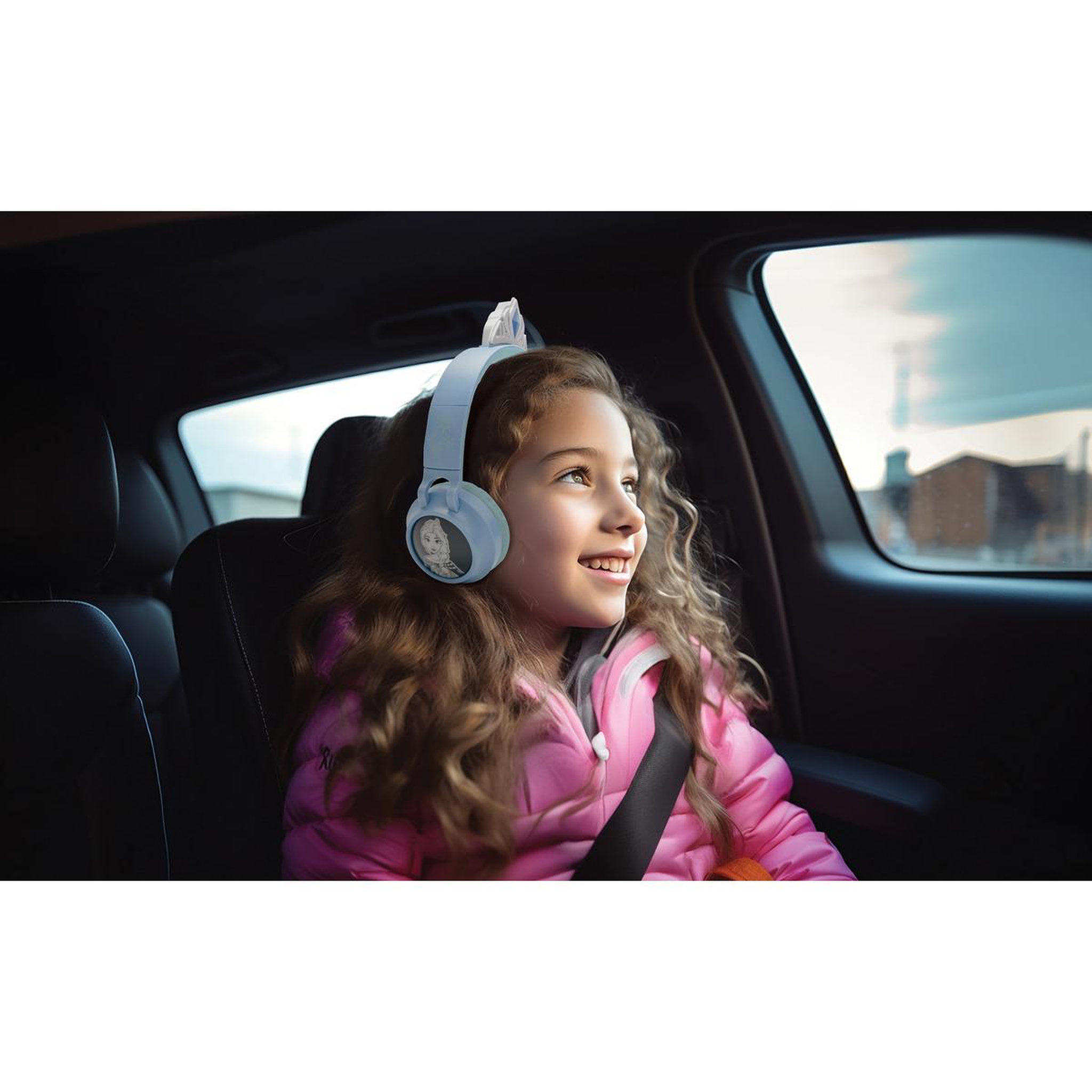 Voir la diapositive 6 : Lexibook Casque lumineux pliable Bluetooth et filaire La Reine des Neiges avec limitation du volume