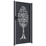 Voir la diapositive 4 : VIDAXL Portail de jardin anthracite 105x180cm acier conception d'arbre