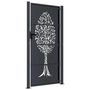 Voir la diapositive 4 : VIDAXL Portail de jardin anthracite 105x180cm acier conception d'arbre