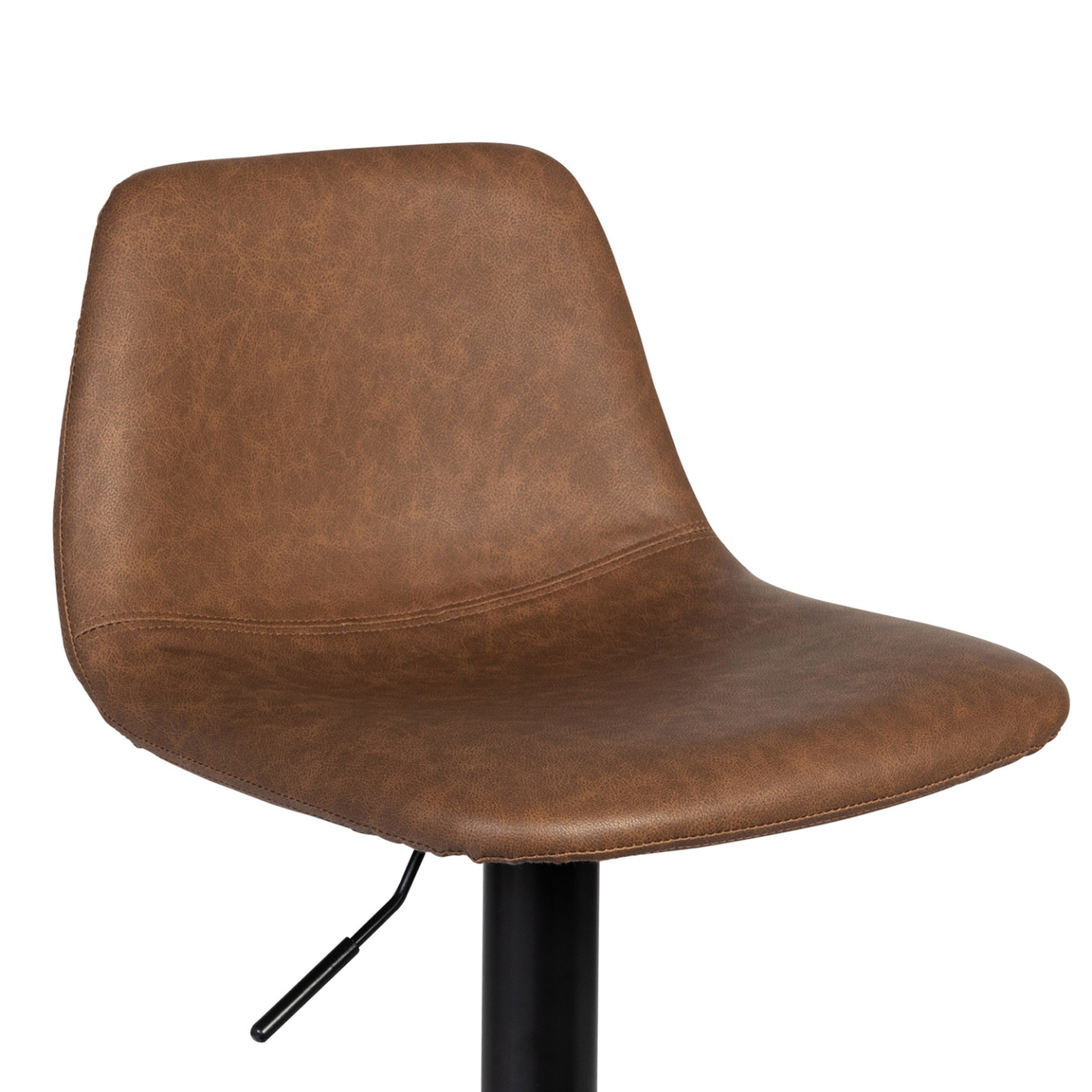 Voir la diapositive 5 : ID MARKET Lot de 2 tabourets de bar texas marron vintage