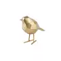 PRESENT TIME Statuette oiseau décorative en résine - Doré mat