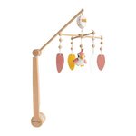 DOMIVA DOMIVA Mobile musical Happy - Arche bois de hetre - Blanc/Corail/Jaune - 40 cm