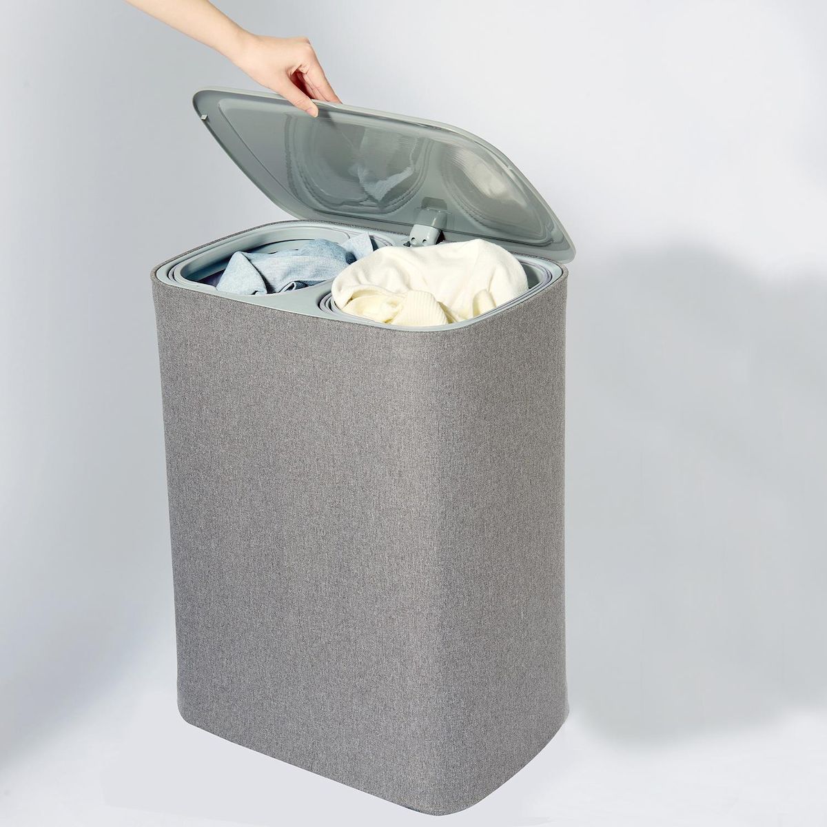 Kitchen move Panier à linge avec couvercle 90l - bat-70499b