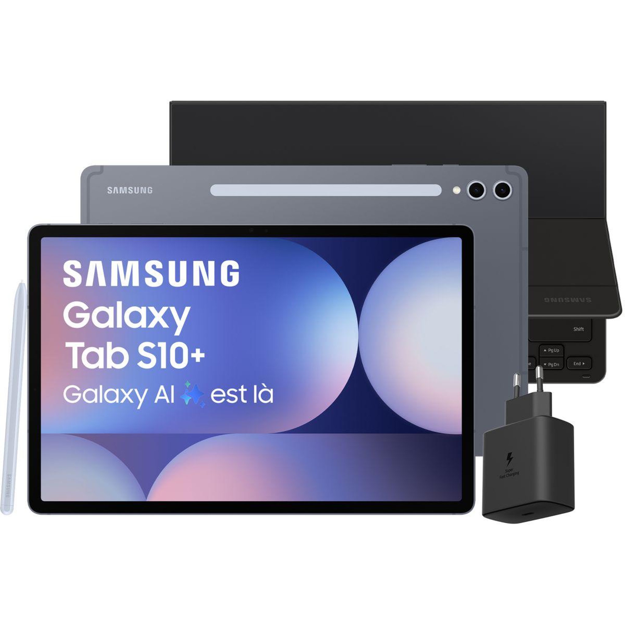Voir la diapositive 1 : Samsung Tablette android pack s10+ avec galaxy ia + cover keyboard slim + chargeur