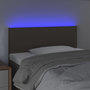 Voir la diapositive 3 : VIDAXL Tete de lit a LED Taupe 90x5x78/88 cm Tissu
