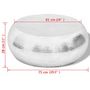 Voir la diapositive 4 : VIDAXL Table basse martelee en aluminium Argente