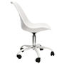 Voir la diapositive 2 : Paris Prix Lot de 2 Chaises à Roulettes  Kiruna  92cm Blanc