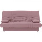MARKET24 Banquette clic clac 3 places - Tissu rose - Style Contemporain - L 190 x P92 cm - DREAM