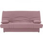 Voir la diapositive 1 : MARKET24 Banquette clic clac 3 places - Tissu rose - Style Contemporain - L 190 x P92 cm - DREAM