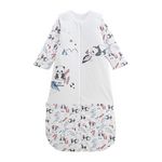 Petit Béguin Turbulette d'hiver en velours avec manches amovibles et jambes séparables Tao. Coloris disponibles : Beige