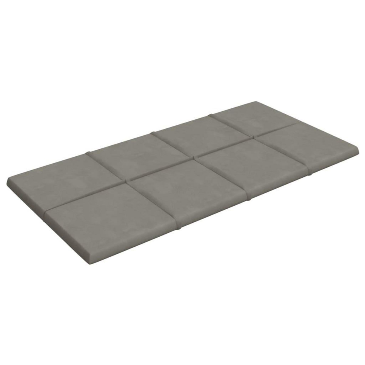 VIDAXL Panneaux muraux 12 pcs Gris clair 60x30 cm Velours 2,16 m^2