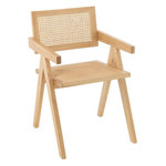 Paris Prix Chaise Cannage en Bois  Grid  80cm Naturel