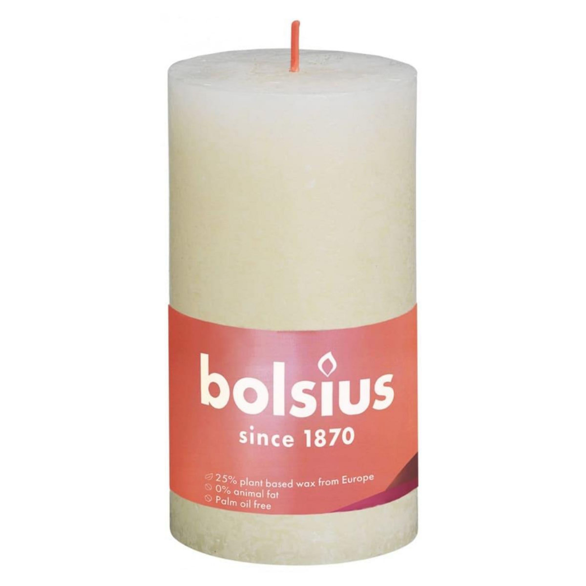 BOLSIUS Bolsius Bougies pilier rustiques Shine 4 pcs 130x68 mm Perle douce