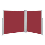 VIDAXL Auvent lateral retractable Rouge 100 x 600 cm