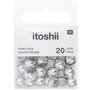 Voir la diapositive 1 : RICO DESIGN Itoshii pack 20 perles Ponii perle couleur argent