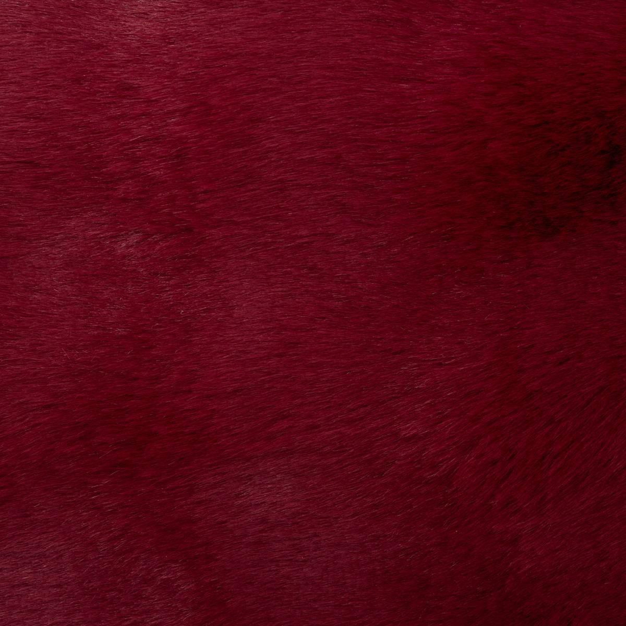 Voir la diapositive 4 : ATMOSPHERA Coussin imitation fourrure 3d  zephy  45x45cm rouge grenat
