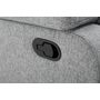 Voir la diapositive 9 : Canapé relax manuel HELENE 2 ou 3   places tissu gris clair