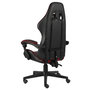 Voir la diapositive 3 : VIDAXL Fauteuil de jeux video Noir et rouge bordeaux Similicuir
